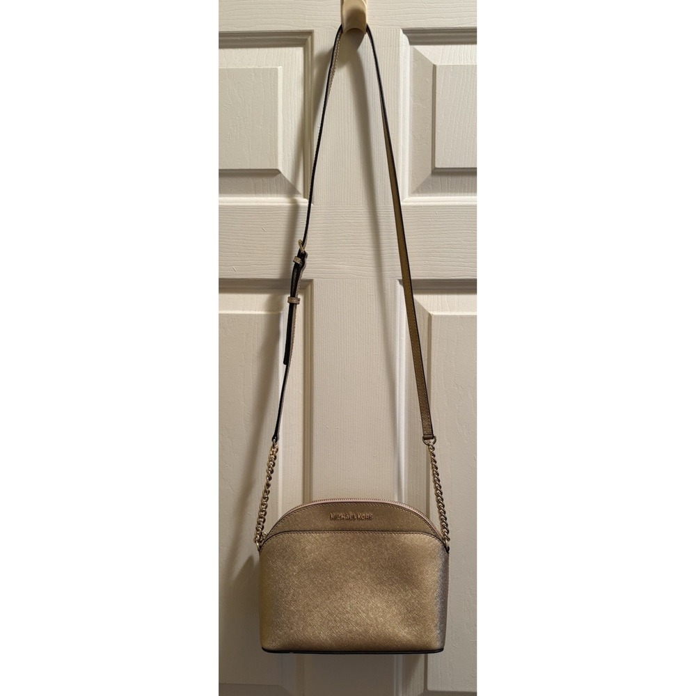 Michael Kors Emmy Gold Crossbody Purse Excellent Condition